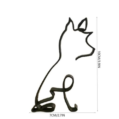 Modern Metal Dog Sculpture - Image 15